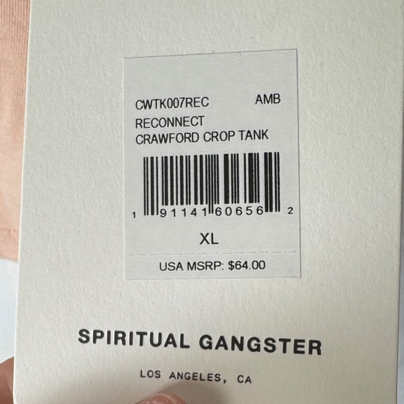 Spiritual Gangster Pink Crop Top - Picture 4 of 4